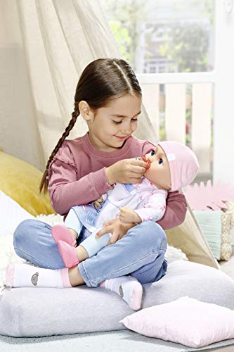 Baby Annabell Mia 43 cm, Para niños a partir de 2 años, Promueve la Empatía y las Habilidades Sociales, Incluye Muñeca, Vestidos y Accesorios