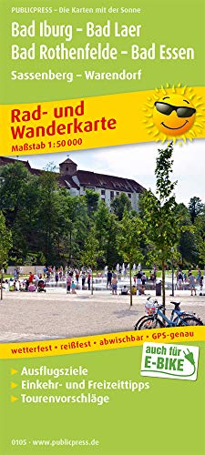 Bad Iburg - Bad Laer - Bad Rothenfelde - Bad Essen, Sassenberg - Warendorf 1:50 000: Rad- und Wanderkarte mit Ausflugszielen, Einkehr- & Freizeittipps, wetterfest, reissfest, abwischbar, GPS-genau
