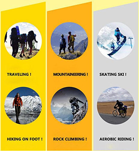 Barrageon Calcetines de Esquí de Invierno Térmico Calientes para Snowboard, Ciclismo, Trekking, Calcetine Deportes Control de Humedad Anti-Odor Anti-Bacteriano para Hombres Mujers