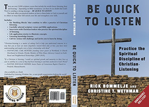 Be Quick to Listen: Practice the Spiritual Discipline of Christian-Listening (English Edition)