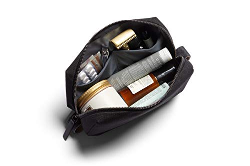 Bellroy Dopp Kit, neceser de tejido impermeable para viaje (cosméticos, perfume, kit de afeitado, peine, cepillo de dientes) - Black
