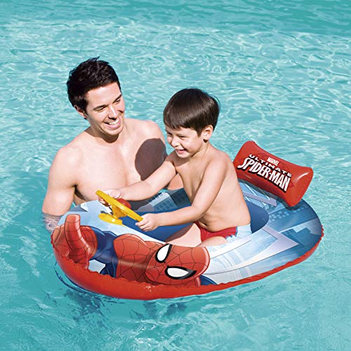Bestway 98009 - Barca Hinchable Infantil Spiderman 112x71