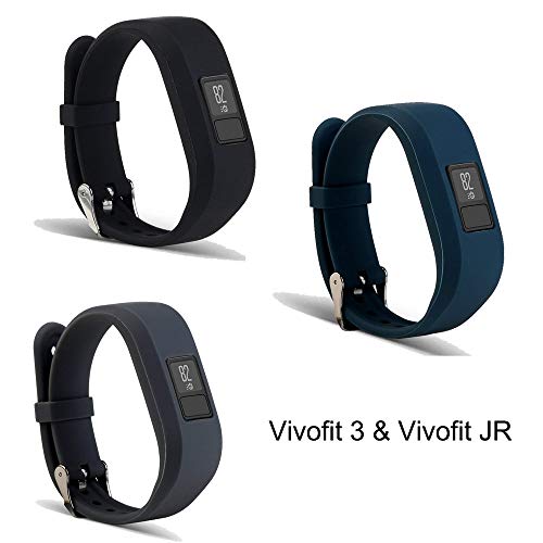 Bexido Correa para Garmin Vivofit 3/Vivofit JR, accesorio de repuesto de silicona suave para Garmin Vivofit 3/Vivofit JR