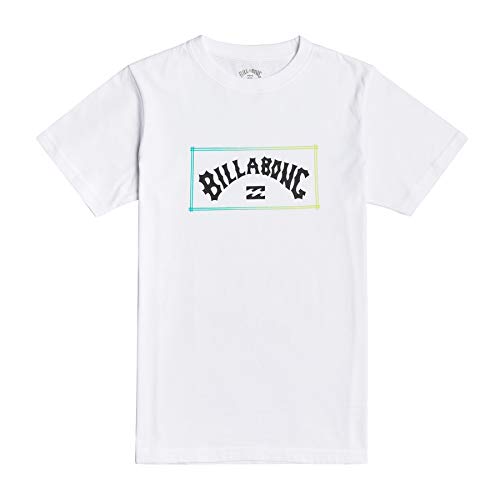Billabong Arch - Camiseta para Chicos Camiseta, Niños, White, 14