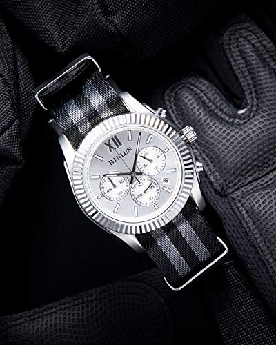 BINLUN NATO Correas de Reloj de Nylon Thick G10 Multicolor Calidad Alta Correa Reloj con Hebilla de Acero Inoxidable para Hombres Mujeres 18 mm 20 mm 22 mm 24 mm (Nueva versión)