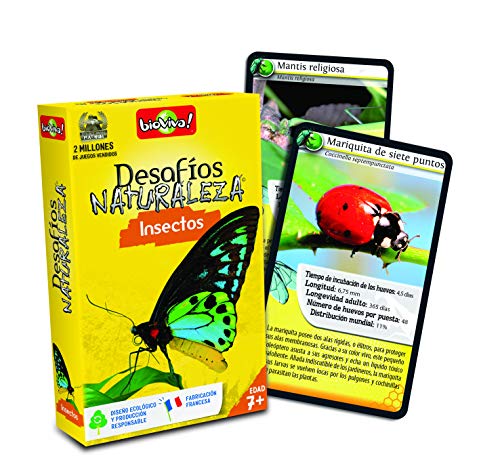 Bioviva- Juego De Cartas Desafíos Naturaleza Insectos (Asmodee ADE0DES06ES)