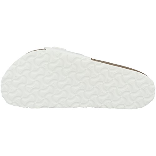 Birkenstock Schuhe Madrid Birko-Flor Lack Normal White (1005309) 38 Weiss