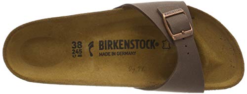 Birkenstock Schuhe Madrid Birko-Flor Nubuk Normal Mocca (040091) 41 Braun
