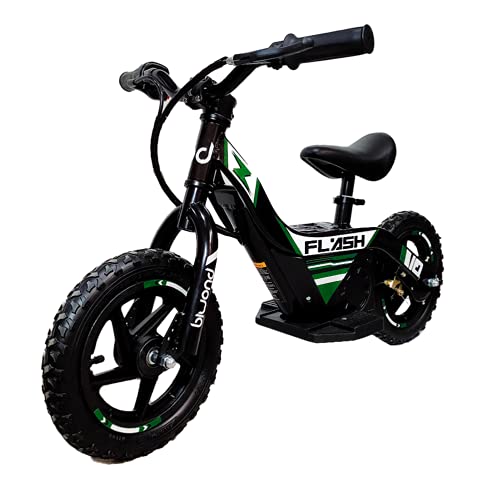 BIWOND Bicicleta Eléctrica Infantil Flash (Motor 100W, 6Km/H, Batería de Litio, 300 Ciclos de Carga, 4 a 8 Años, Sillín Ajustable, Peso Máximo 40Kg) - Azul
