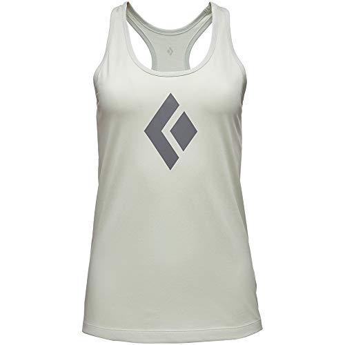 Black Diamond W Icon Tank Camiseta de Tirantes para Mujer, Silver Pine, XL