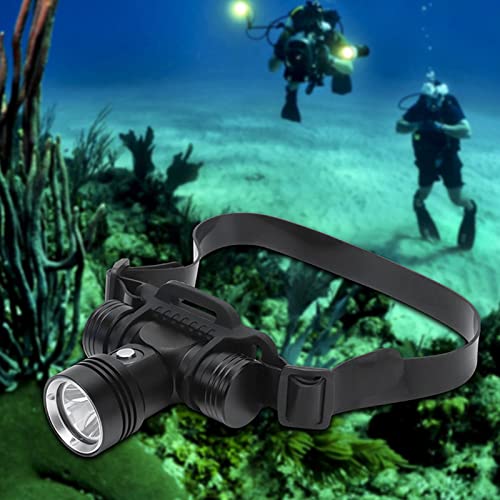 Blu7ive 60 m subacuático luz de buceo iluminación faro 1000 lúmenes XML-L2 llevó buceo linterna impermeable cabeza antorcha luz