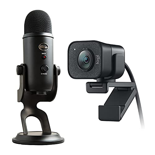 Blue Microphones Yeti Professional USB Micrófono + Logitech StreamCam - Webcam de transmisión en Vivo