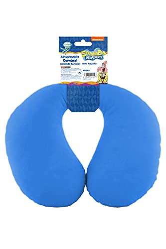 Bob Esponja - Almohadilla cervical para niños, color azul