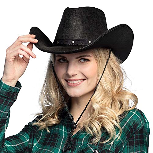 Boland 04382 - Sombrero de vaquero Wichita, color negro