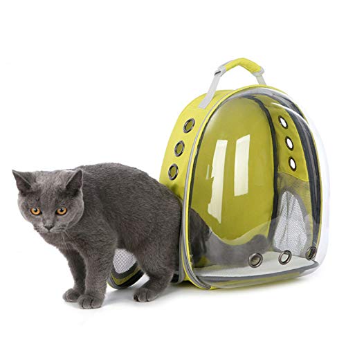 Bolsa de transporte para gatos transpirable para mascotas pequeño perro gato mochila espacio de viaje cápsula jaula bolsa de transporte para mascotas