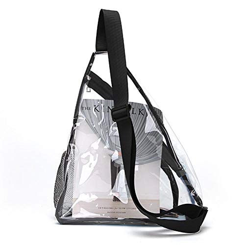 Bolso bandolera, bandolera de PVC transparente, mini mochila impermeable y resistente al desgaste para hombres y mujeres, bolso deportivo antirrobo, bolso de viaje