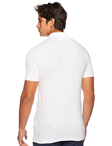 BOSS Casual Passenger 10193126 01, Polo Hombre, Blanco (White 100), Large, Slim Fit