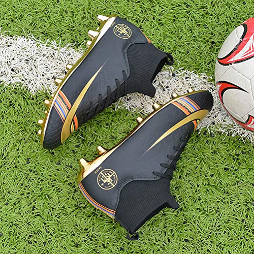 Botas de Fútbol, Zapatos de Fútbol Hombre Spike Aire Libre Profesionales Atletismo Training Botas de Fútbol Ligero Tacos Futbol Zapatos de Deporte