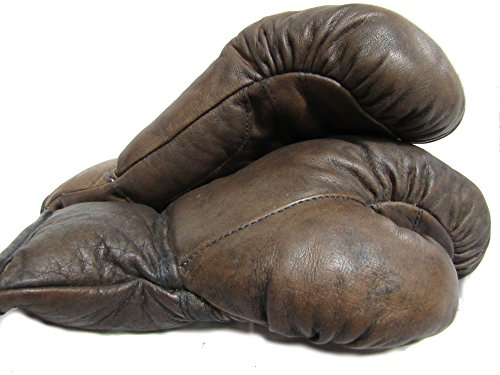 Boxing Gloves; Vintage Marrón Oscuro