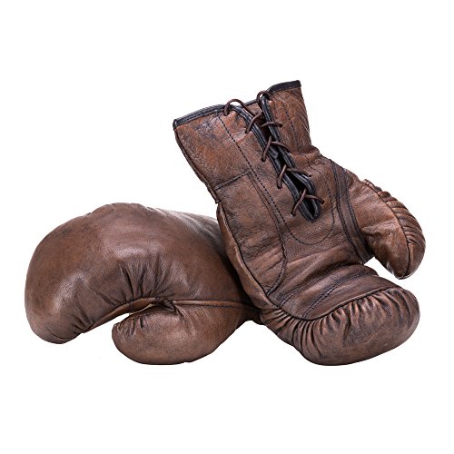 Boxing Gloves; Vintage Marrón Oscuro