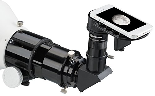 Bresser Deluxe de Smartphone Adaptador para telescopios y microscopios, Negro