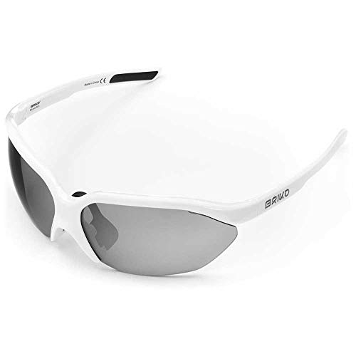 Briko Galaxy 2 Lenses Gafas Sol Ciclismo, Unisex Adulto, Off White, One