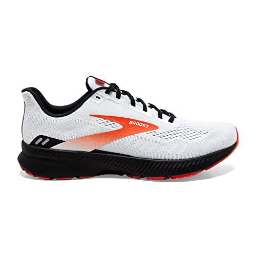 Brooks Launch 8 White/Black/Red Clay 11.5 D (M)