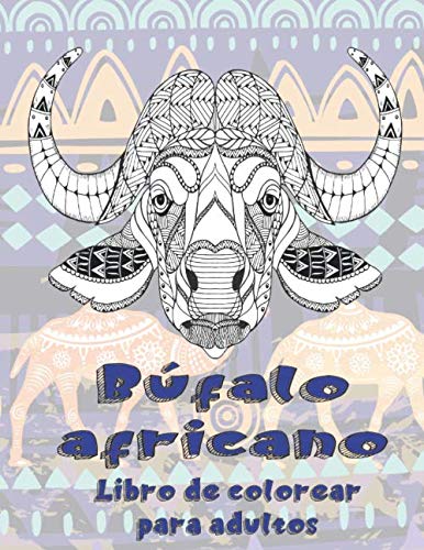 Búfalo africano - Libro de colorear para adultos