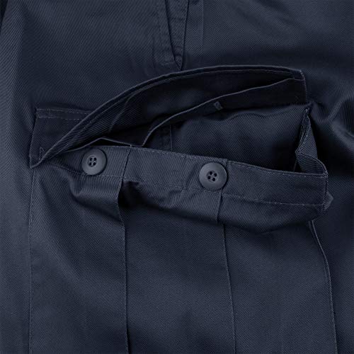bw-online-shop Pantalones cargo para hombre, diseño militar azul marino XXXXXL