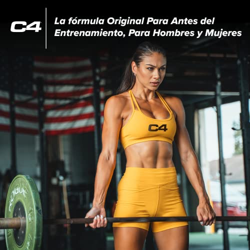C4 Original - Suplemento en polvo para preentrenamiento - Manzana verde | Bebida energética para antes de entrenar | 150 mg de cafeína + beta alanina + monohidrato de creatina | 30 raciones
