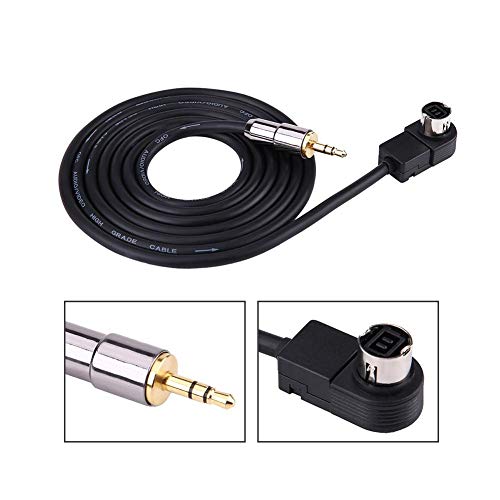 Cable Auxiliar RCA Auxiliar de 3,5 mm, Cable Adaptador AUX de Radio deo para automóvil para Reproductor de CD JVC/Alpine Ai-Net