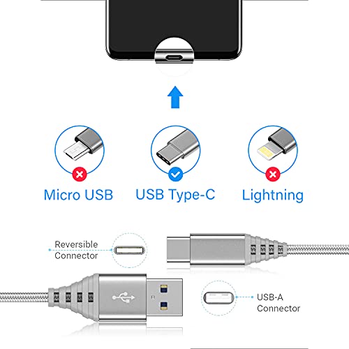 Cable Usb Tipo C 0,3M+1M+2M,Cable Cargador Usb C para Xiaomi Redmi Note 11/11 Pro/10/10 Pro/10S 9 Pro/9T/9S/8 Pro/8 2021/8T 7 11S,Mi 12 A3/11T Lite 5G/10T 10 Pro/11 Ultra,Carga Rapida 0,3+1+2 Metros