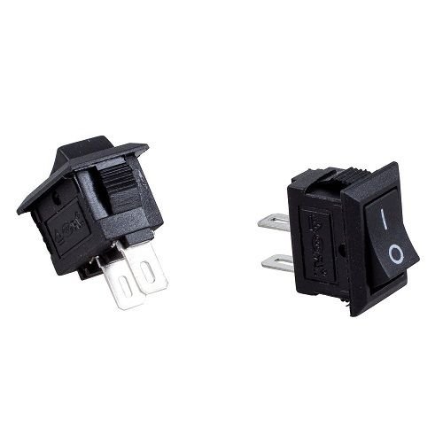 CABLEPELADO Interruptor universal 2 pin on-off Negro 3 A