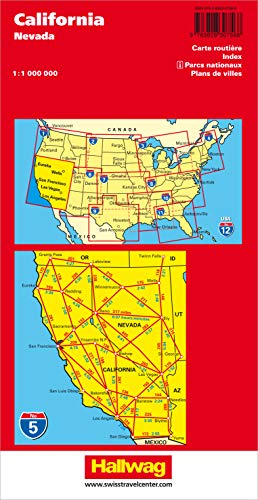 California Nevada (2017): Nevada. Straßenkarte. Road map. Index. National Parks. City Maps. San Francisco, Los Angeles, San Diego, Yosemite, Death Valley, Las Vegas: 5 (Road Guide)