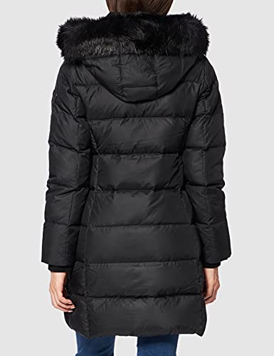 Calvin Klein Essential Real Down Coat Chamarra de Plumas, CK Black, XS para Mujer