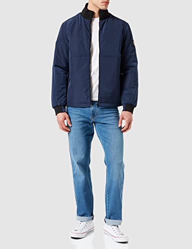 Calvin Klein Jeans Acolchado Ligero Harrington Chaqueta, Black Iris, XL para Hombre
