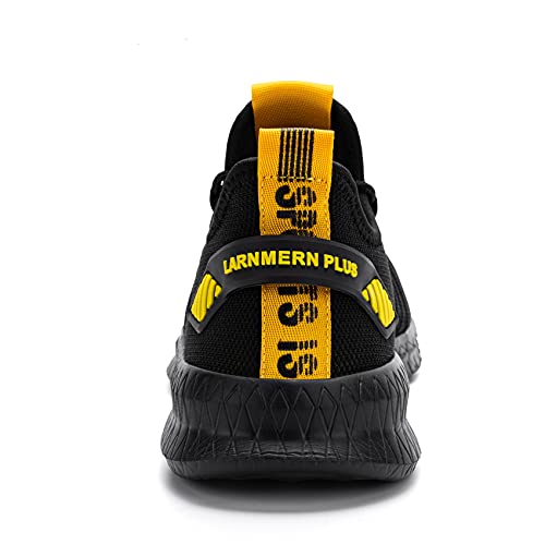 Calzados Asfalto Hombre Sneakers Cómodo Ligero Zapatos Negro Amarillo 45