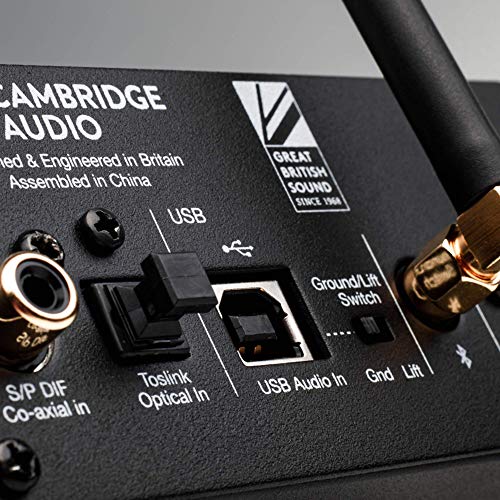 Cambridge Audio DacMagic 200M Convertidor de digital a analógico compatible con MQA - USB/Coaxial/Optico - Convertidor DAC de 768khz con Bluetooth aptX
