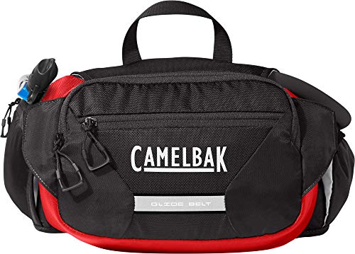 CamelBak mochila de invierno con cinturón deslizante unisex, negro/rojo de carreras, talla única