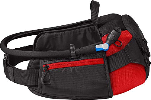 CamelBak mochila de invierno con cinturón deslizante unisex, negro/rojo de carreras, talla única