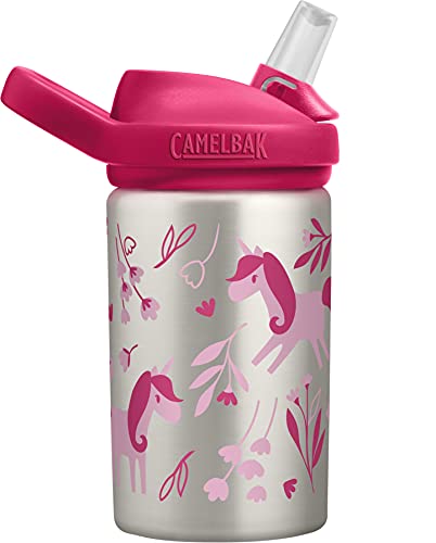 Camelbak Unisex's Feddy Plus SST botellas aisladas al vacío, unicornios y flores, 4 litros/14 onzas