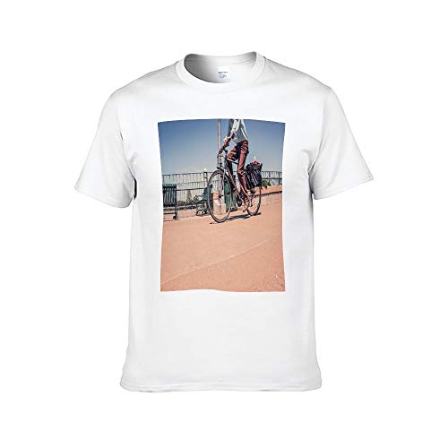 Camiseta de Manga Corta Domo para Hombre Bicicleta Ciclo Sport Vehicle-up Textura de algodón, Las imágenes de Bricolaje se Pueden diseñar en Varios Estilos 2XL