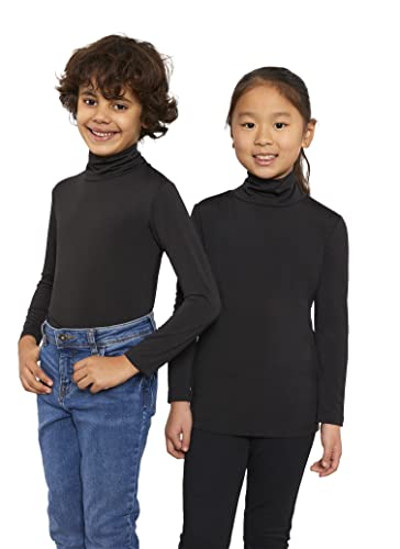 Camiseta Interior Térmica para Niños Unisex - Colores a elegir (Negro, 5-6 años)