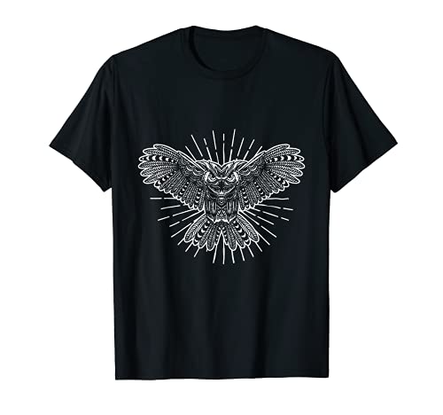 Camiseta nativa americana con orejas de búho para amantes de los búhos Camiseta