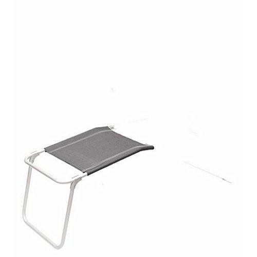 Camp 4 - Reposapies compacto modelo Malaga para sillas de camping (Talla Única) (Plata)