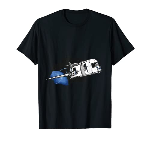 Caravan in Space Funny Camper Ideas Camping Men Woman Kids Camiseta