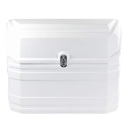Carbest - Caja para 2 bombonas de Gas (11 kg, Parte Trasera Recta), Color Blanco