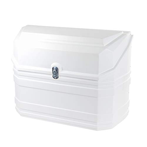 Carbest - Caja para 2 bombonas de Gas (11 kg, Parte Trasera Recta), Color Blanco