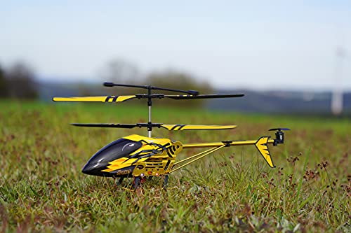 Carson 500507139 Easy Tyrann Hornet 350 2.4 GHz - Helicóptero teledirigido RTF (Listo para Volar), Modelo para Principiantes, Incluye Pilas, para niños a Partir de 12 años