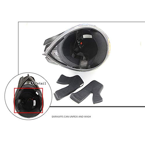 Casco de Descenso para jóvenes Adultos Regalos Gafas máscara Guantes Bolsillo Neto BMX MTB ATV Bicicleta Carrera Integral Integral Casco,E,XL